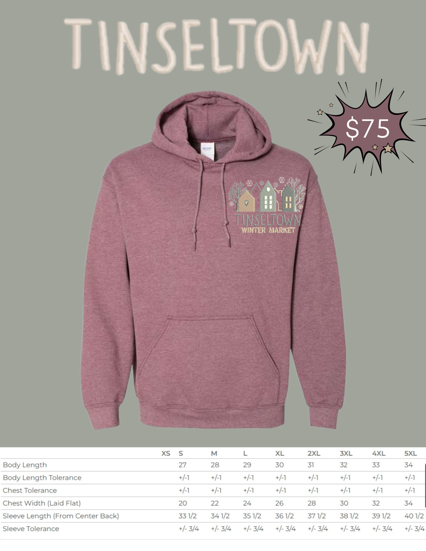 TINSELTOWN WINTER MARKET HOODIE