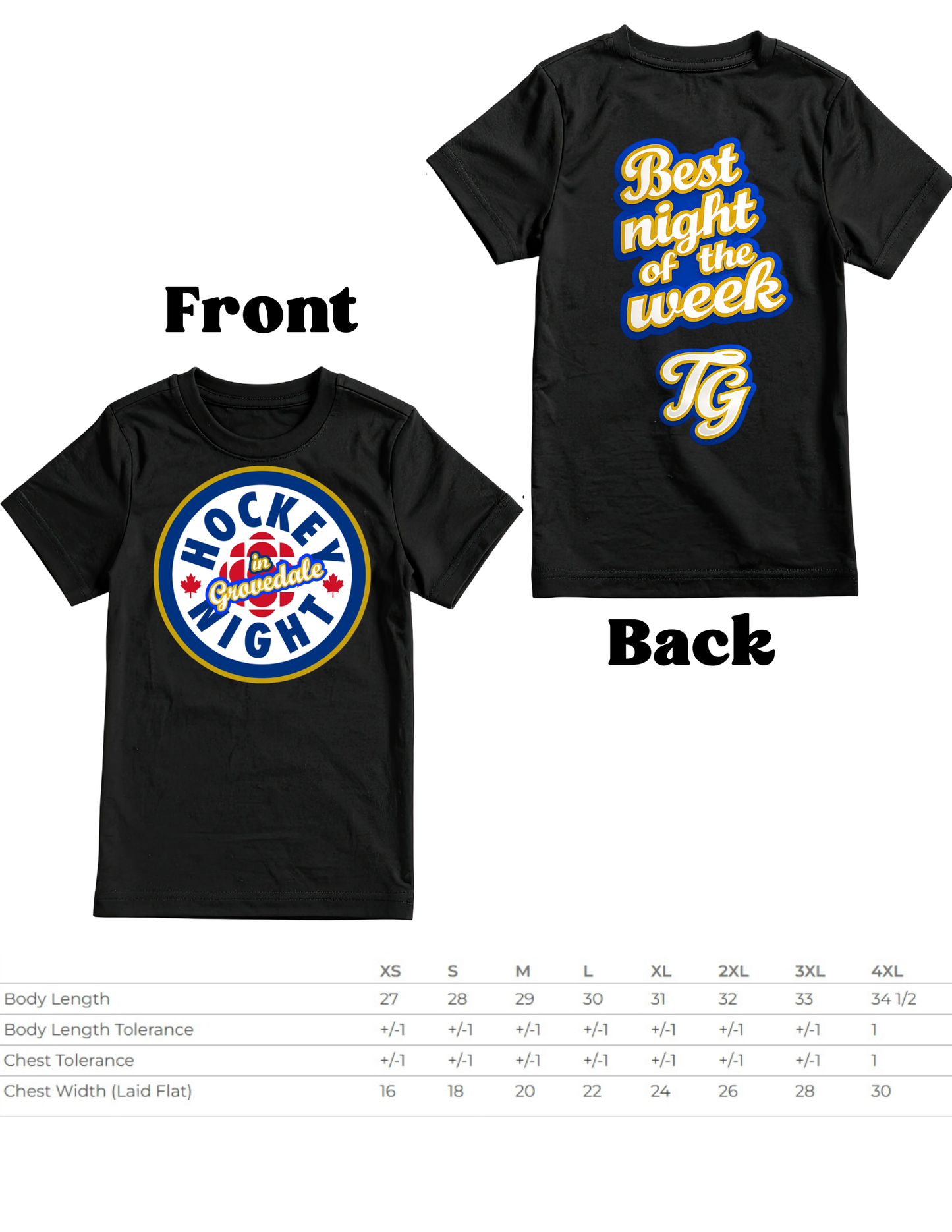 Best Night of the Week Tee – Hockey in Grovedale