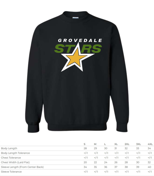 Grovedale Stars Crewneck