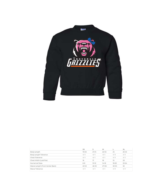 Youth Grovedale Grizzlies Crewneck