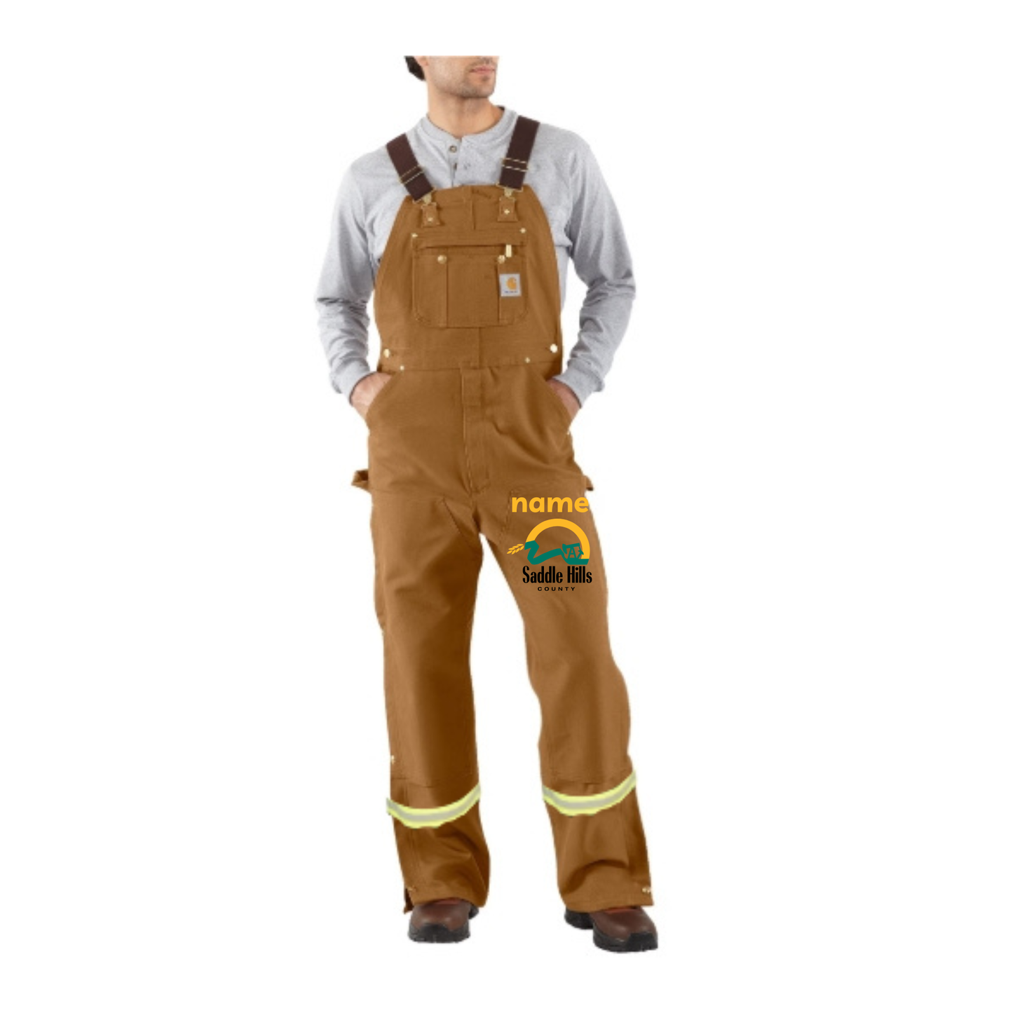 Carhartt Men's Loose Fit Firm Duck Bib Overalls